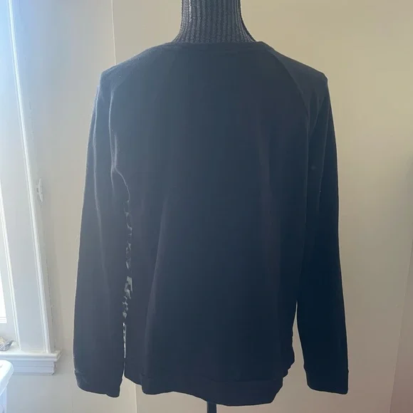 Forever 21 Black Leopard Print Sweatshirt Size Large - Picture 3 of 7